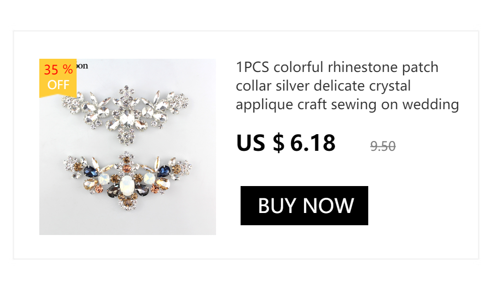 6*4.2in  Ab Crystal collar Rhinestone sew-on necklace adornment for Wedding Dress Skirt Flashing  Clothing Accessories YL012