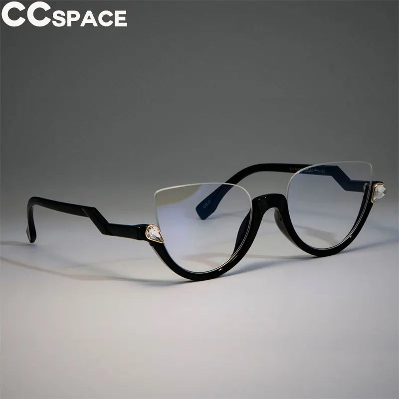 45159 Cat Eye Glasses Frames Women Trending Styles Half Frame Designer Fashion Computer Glasses