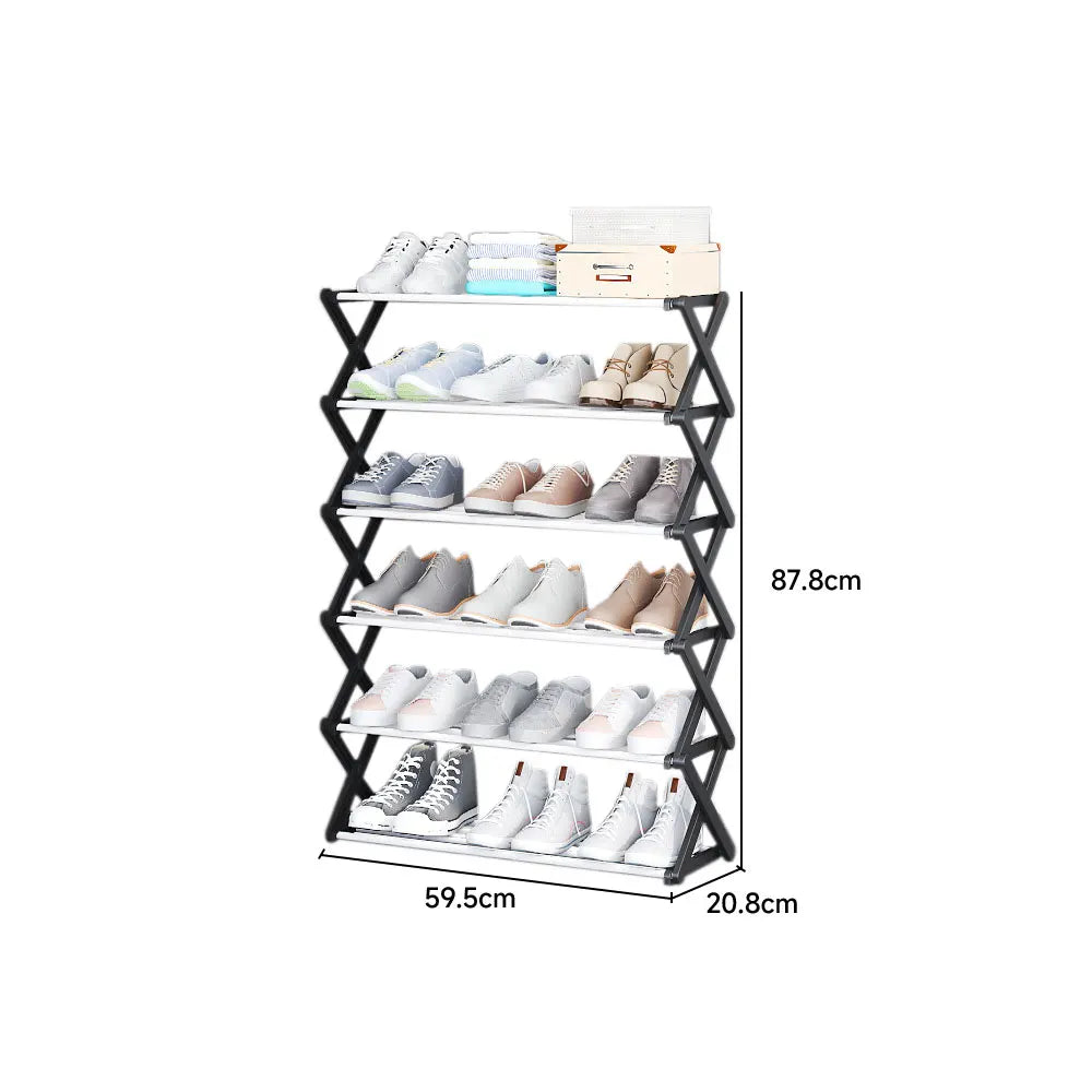 3/4/5-layer modern foldable simple metal shoe rack entrance door shoe cabinet free installation dormitory home shoe storage