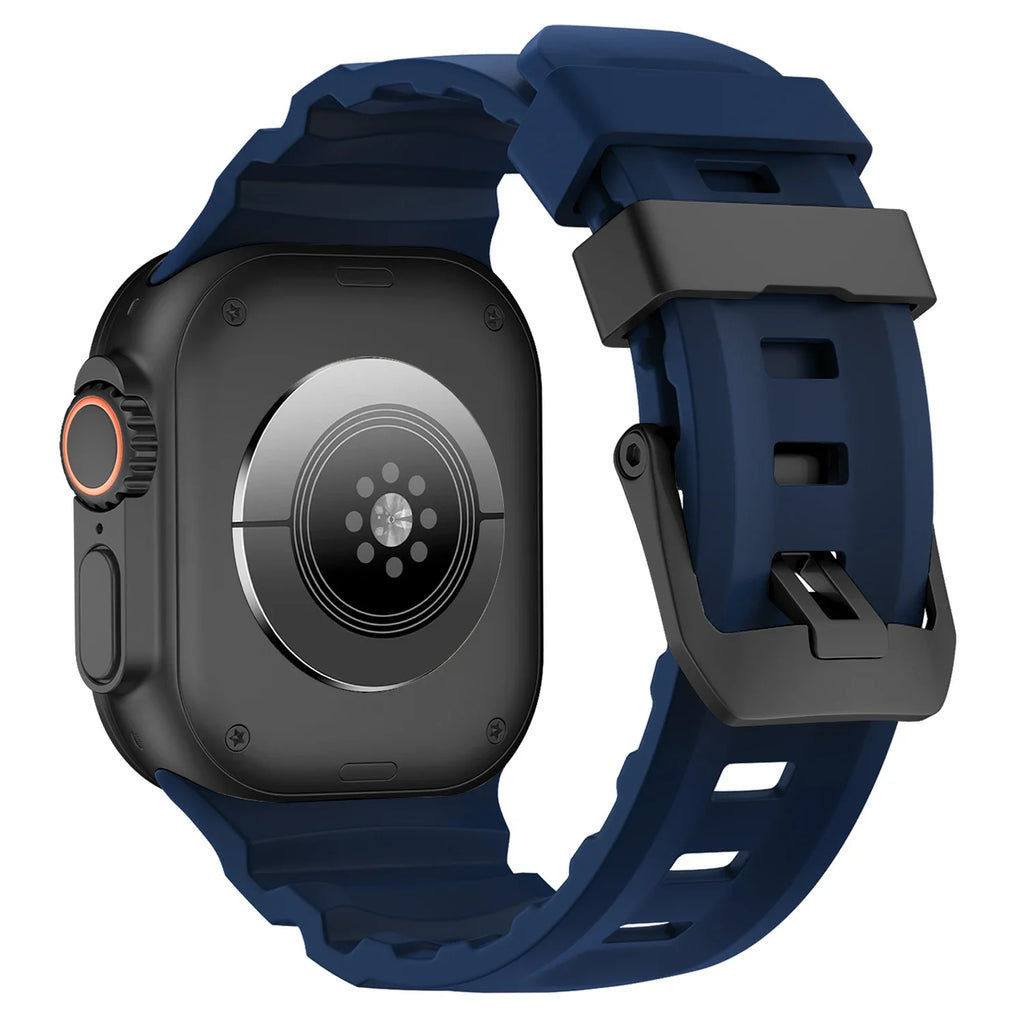 Trail Silicone Band for Apple Watch Ultra 3 2 49mm Strap 46mm 45mm 44mm Sport Bracelet for iWatch Series 11 10 Ultra 9 8 7 6 SE3