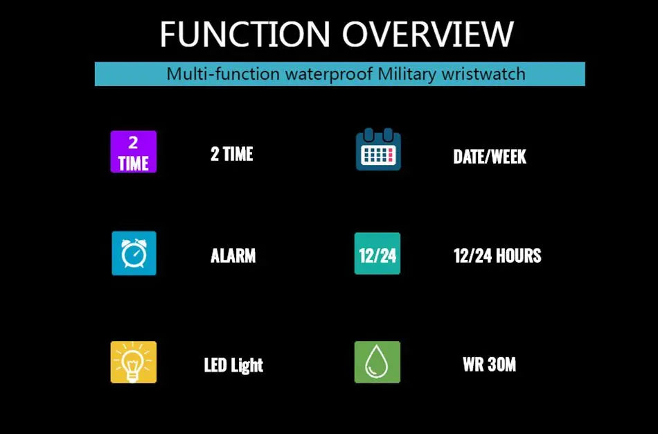 Fashion Sport Watch Men Digital Quartz LED Steel Strap Man Dual Time Watch 3ATM Waterproof Military Wristwatches Relogios