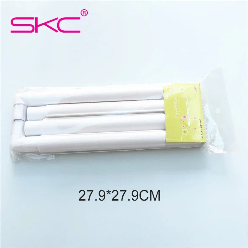 5 size Square Shape Embroidery Frame Set Plastic Cross Stitch Craft Tool Sewing Tools Handhold Frame Hoop Sewing Craft DIY Tools