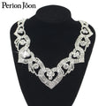 6*4.2in  Ab Crystal collar Rhinestone sew-on necklace adornment for Wedding Dress Skirt Flashing  Clothing Accessories YL012