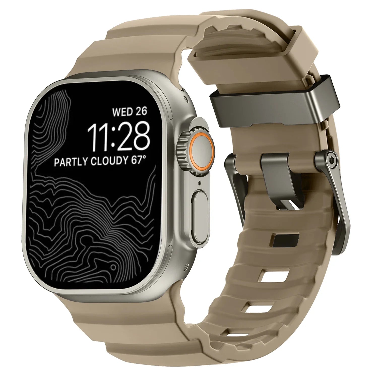 Trail Silicone Band for Apple Watch Ultra 3 2 49mm Strap 46mm 45mm 44mm Sport Bracelet for iWatch Series 11 10 Ultra 9 8 7 6 SE3