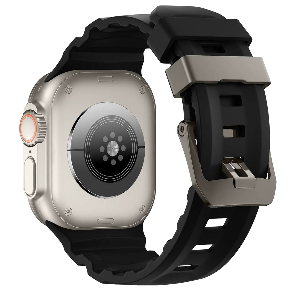 Trail Silicone Band for Apple Watch Ultra 3 2 49mm Strap 46mm 45mm 44mm Sport Bracelet for iWatch Series 11 10 Ultra 9 8 7 6 SE3