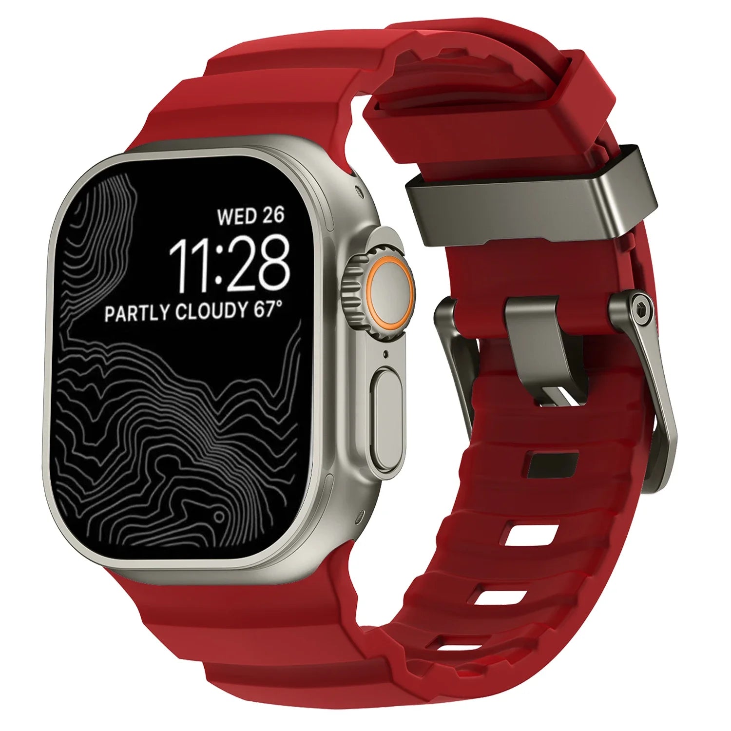 Trail Silicone Band for Apple Watch Ultra 3 2 49mm Strap 46mm 45mm 44mm Sport Bracelet for iWatch Series 11 10 Ultra 9 8 7 6 SE3