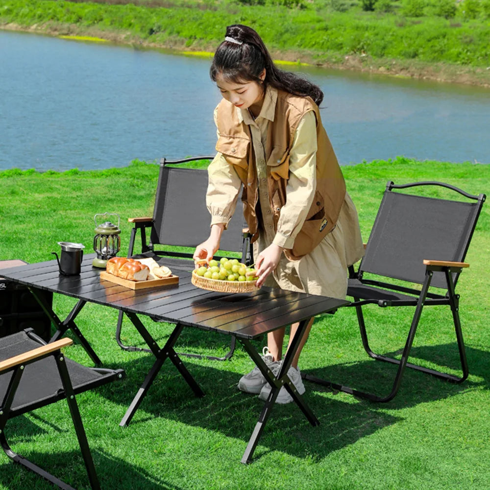 Folding Camping Chair with backrest Portable Outdoor Chair with armrest Beach Chair 50*53*78cm