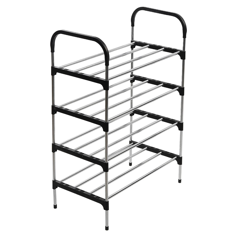 Modern Nordic Style 4-layer Entrance Door Shoe Rack Storage Rack Home Storage Shoe Cabinet, 60 cm x 30 cm x 80 cm