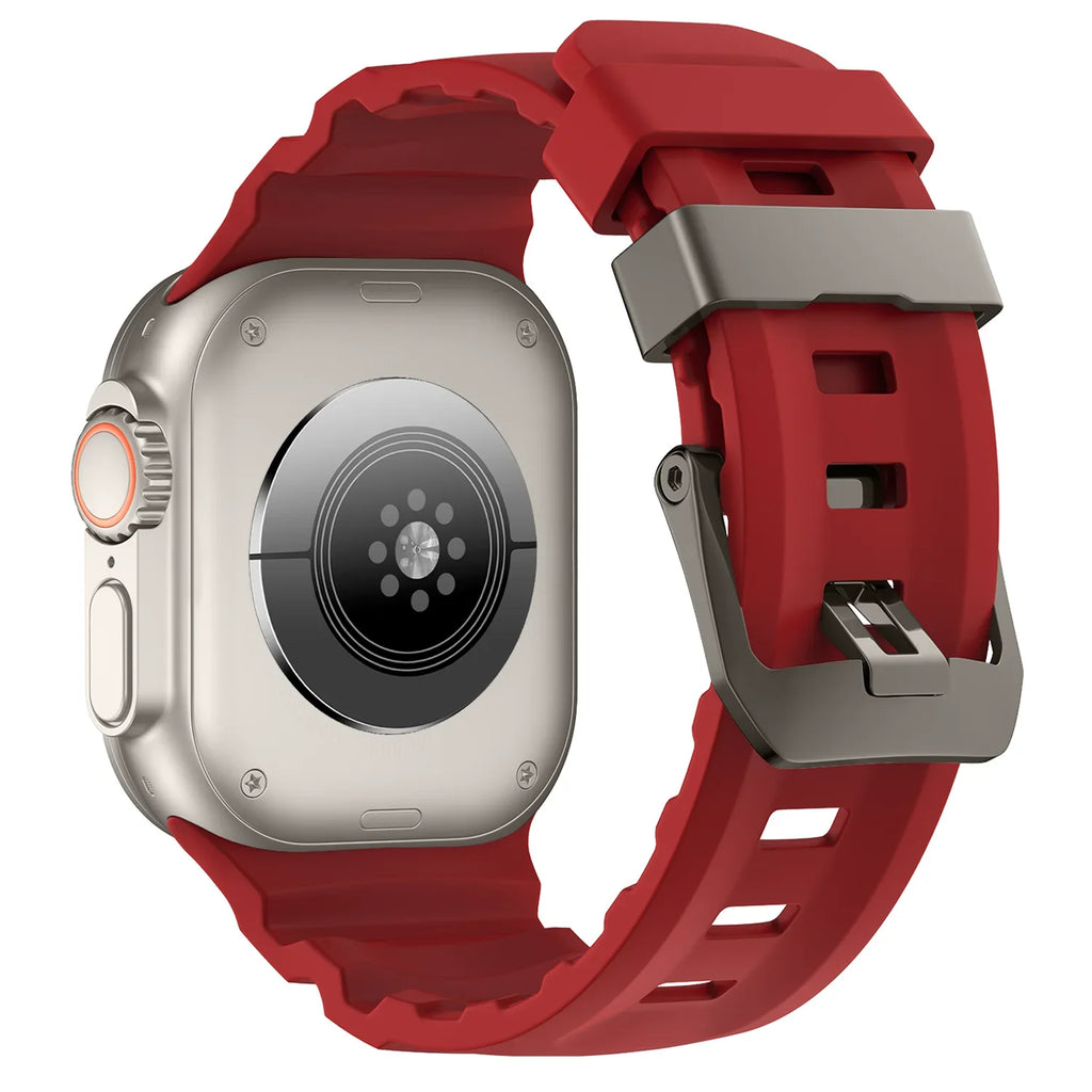 Trail Silicone Band for Apple Watch Ultra 3 2 49mm Strap 46mm 45mm 44mm Sport Bracelet for iWatch Series 11 10 Ultra 9 8 7 6 SE3