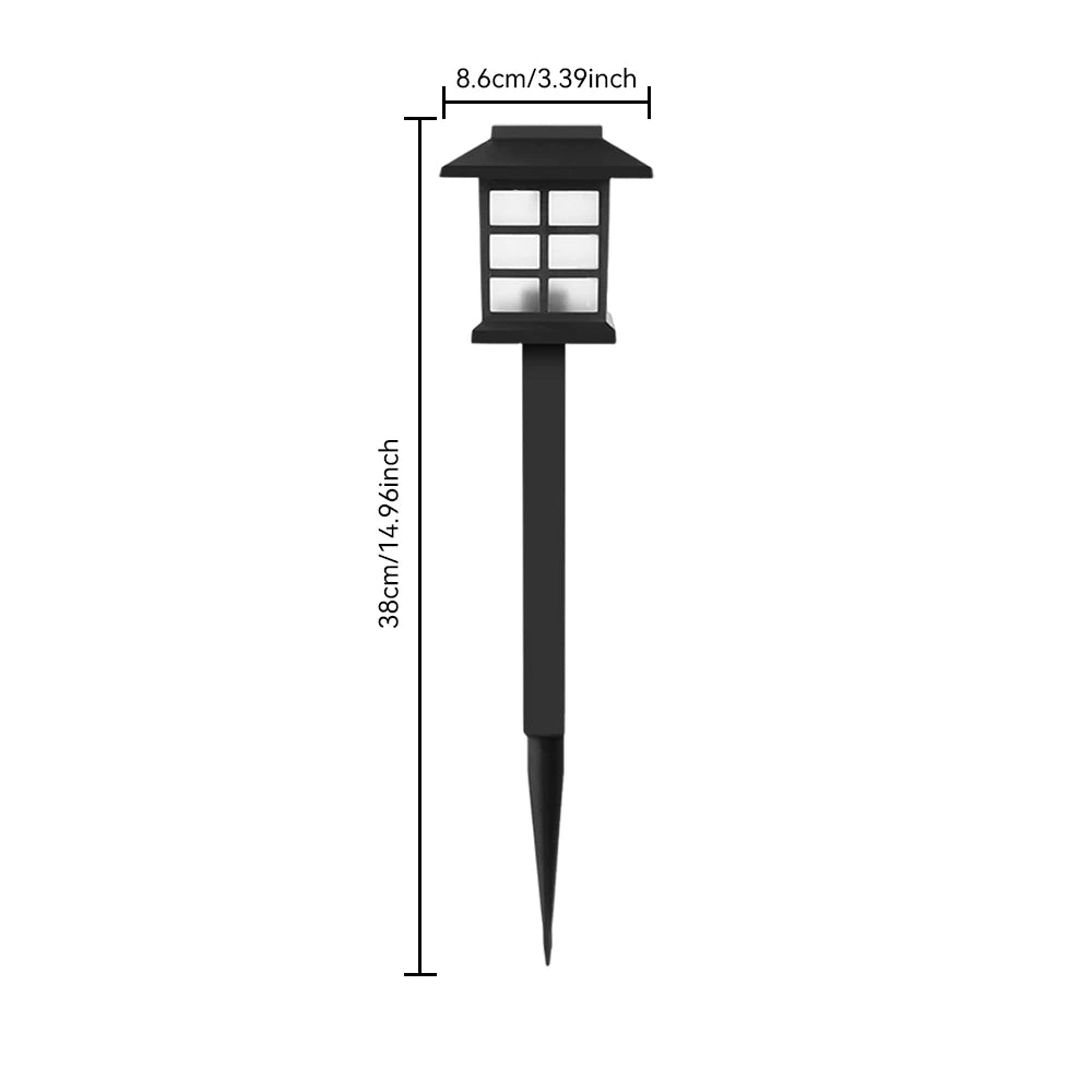 4 PCS Outdoor Solar Pathway Lights Waterproof Garden Lighting for Patio Lawn Walkway Driveway Underground Landscape Buried Lamp