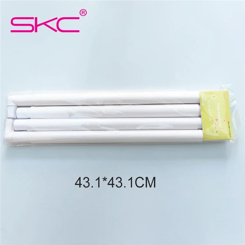 5 size Square Shape Embroidery Frame Set Plastic Cross Stitch Craft Tool Sewing Tools Handhold Frame Hoop Sewing Craft DIY Tools