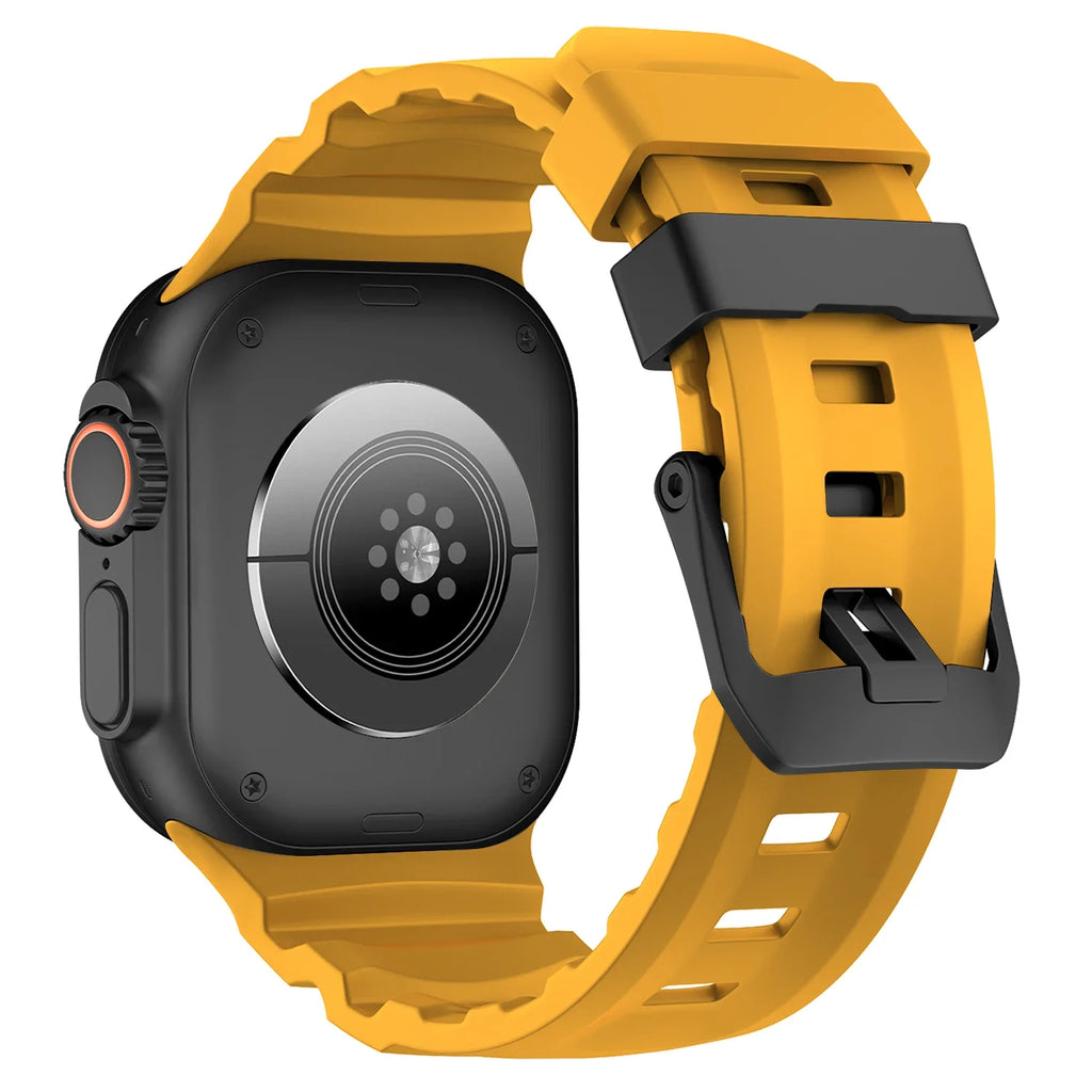 Trail Silicone Band for Apple Watch Ultra 3 2 49mm Strap 46mm 45mm 44mm Sport Bracelet for iWatch Series 11 10 Ultra 9 8 7 6 SE3