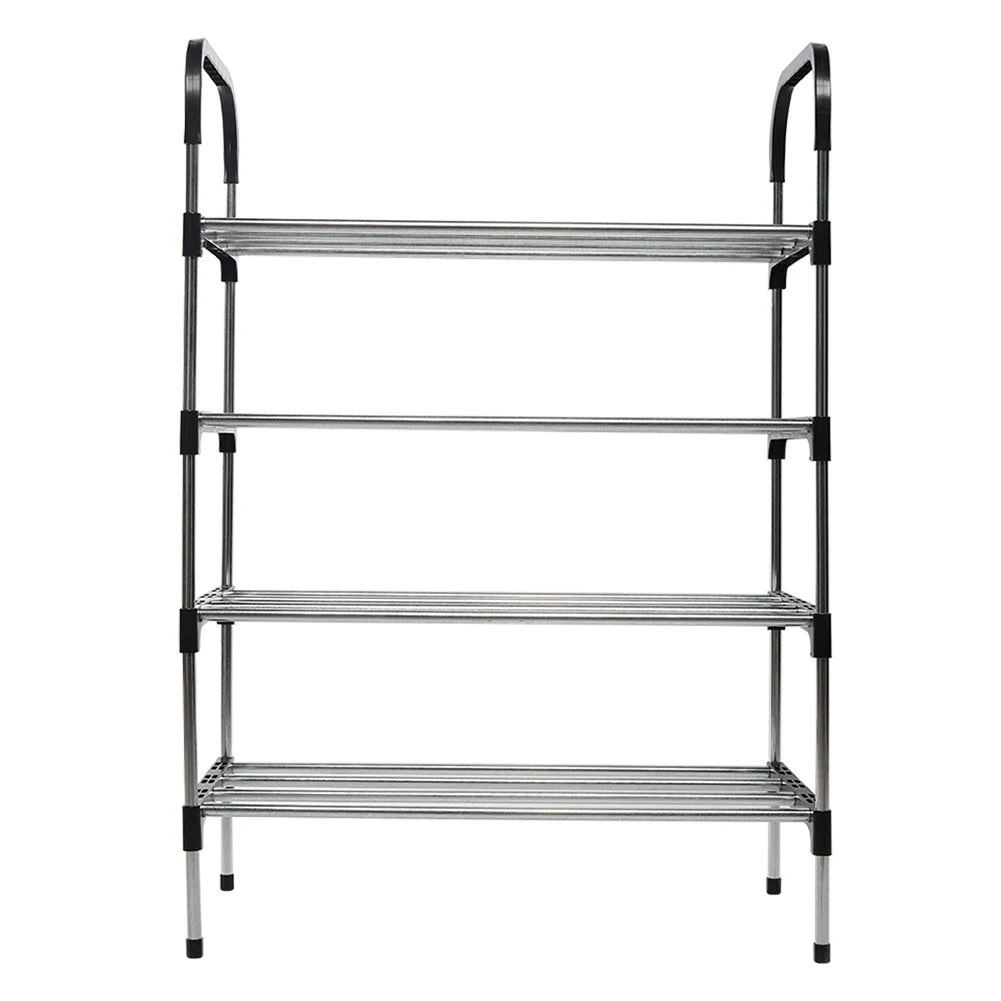 Modern Nordic Style 4-layer Entrance Door Shoe Rack Storage Rack Home Storage Shoe Cabinet, 60 cm x 30 cm x 80 cm