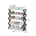 3/4/5-layer modern foldable simple metal shoe rack entrance door shoe cabinet free installation dormitory home shoe storage