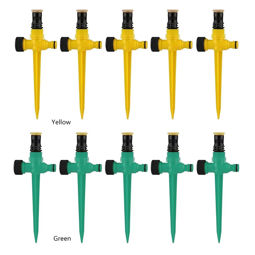 5pcs Water Sprinkler 360 Degree Rotation Irrigation Watering Sprinkler Corrosion Resistant Easy Install for Park