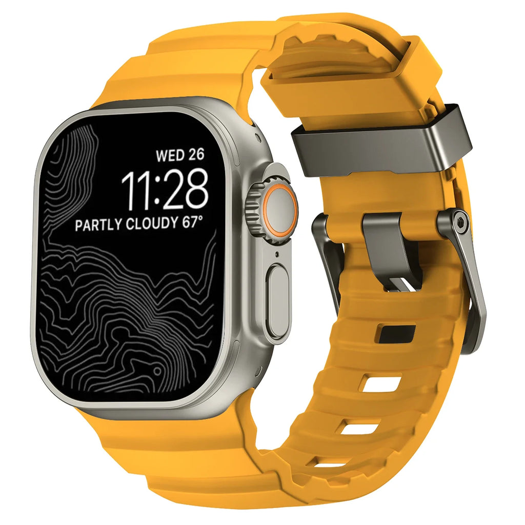Trail Silicone Band for Apple Watch Ultra 3 2 49mm Strap 46mm 45mm 44mm Sport Bracelet for iWatch Series 11 10 Ultra 9 8 7 6 SE3