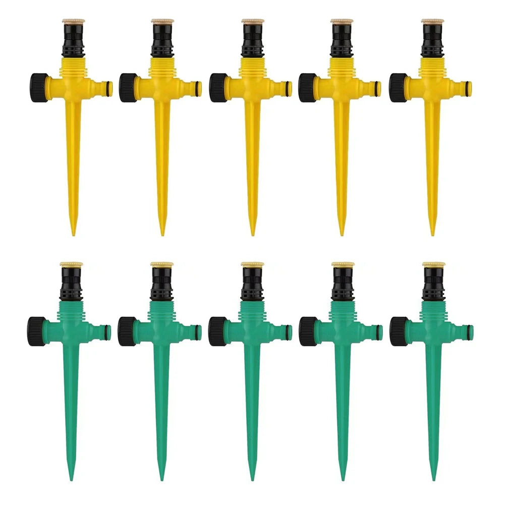 5pcs Water Sprinkler 360 Degree Rotation Irrigation Watering Sprinkler Corrosion Resistant Easy Install for Park