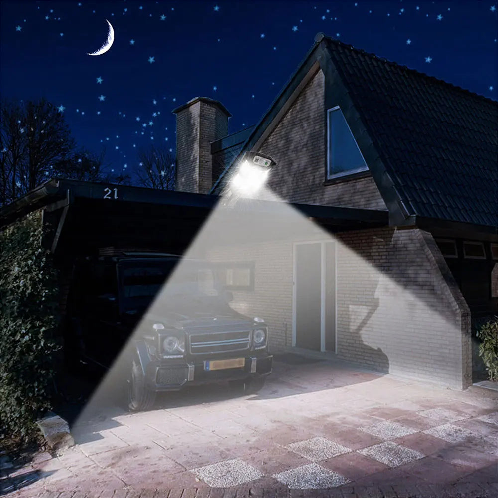IP65 Solar Lights Outdoor 43LED Street Lamp  Security Lighting for Garden Path Yard Button+Remote control Solar power supply