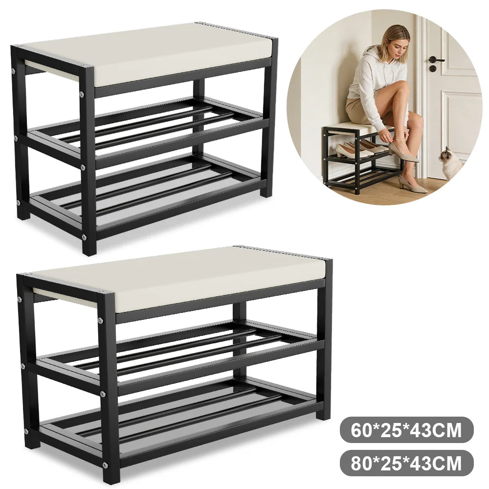 Shoe Bench Shoe Cabinet Stool Shoe Changing Stool Household Entrance Seat Stools Integrated Shoe Rack Bench