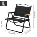 Folding Camping Chair with backrest Portable Outdoor Chair with armrest Beach Chair 50*53*78cm