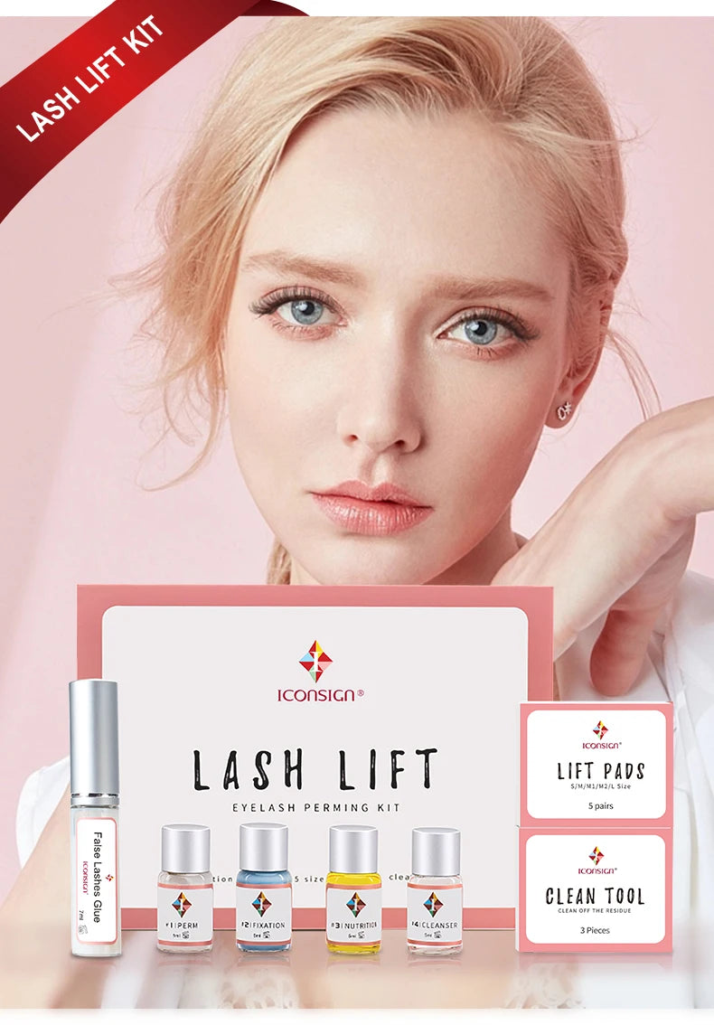 Dropshipping ICONSIGN Lash Lift Kit Lifiting Eyelash Enhancer Calia Set Lashes Perm Eyes Makeup Tools Can Do Your Logo
