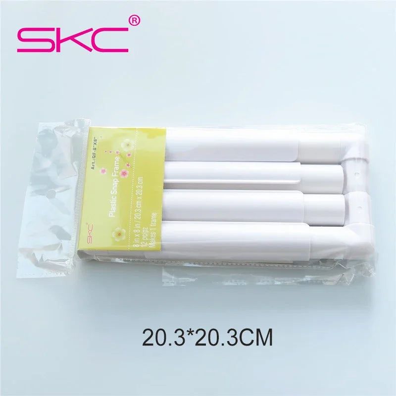5 size Square Shape Embroidery Frame Set Plastic Cross Stitch Craft Tool Sewing Tools Handhold Frame Hoop Sewing Craft DIY Tools